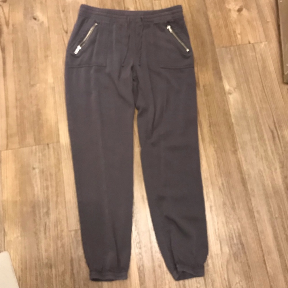Gray trouser pants